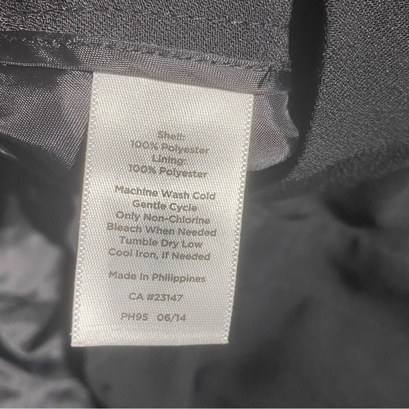 Talbots Signature Dress Pants Women 10 Black Straight MidRise Career Slacks - Picture 3 of 10